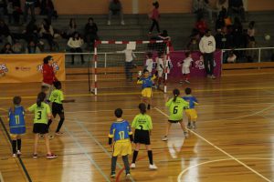 jogos de oeiras crianças a jogar andebol