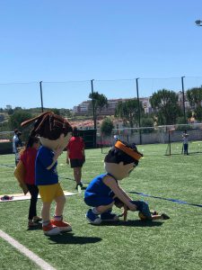 Jogos de Oeiras crianças a jogar futebol