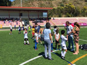 Jogos de Oeiras crianças a jogar futebol