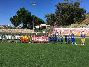 Jogos de Oeiras crianças a jogar futebol