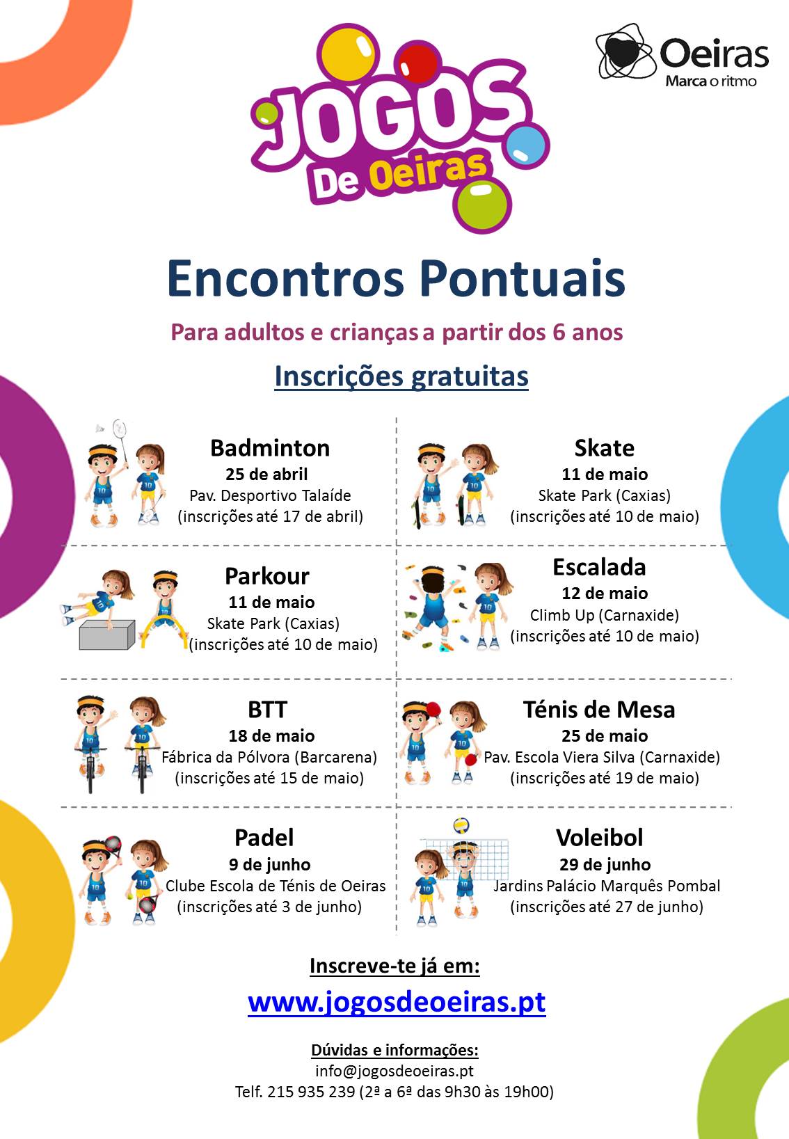 Inscrições abertas para Encontros Pontuais