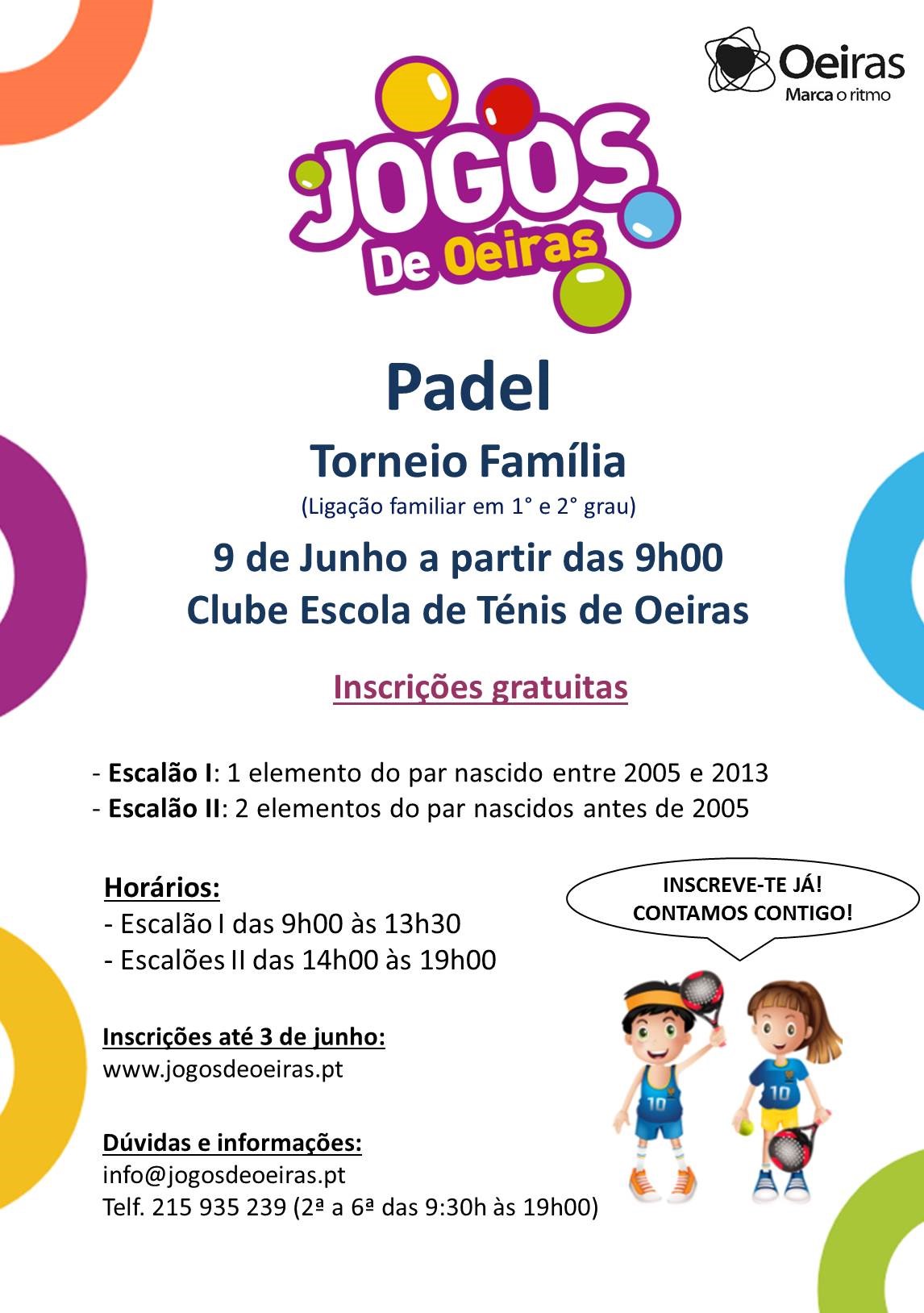 Inscrições abertas para o Encontro de Padel