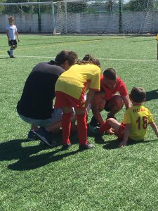 Jogos de Oeiras crianças a jogar futebol